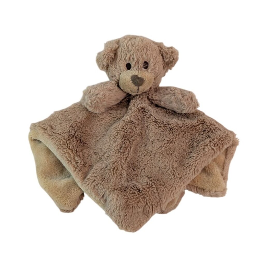 Brown Teddy Bear‎ Lovey 14" Baby Security Blanket Rattle Kellytoy K Luxe Soft